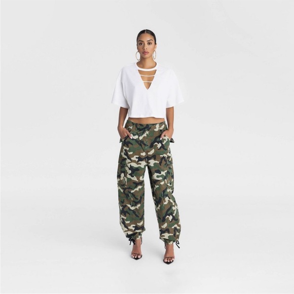 Kahlana Barfield Brown Pants - KBB by KAHLANA Women's Mid-Rise Straight Leg 'The Cargo Jogger'